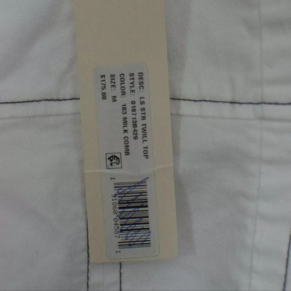 NWT Rebecca Taylor White Structured Long Sleeve Top Sz M - Picture 8 of 9